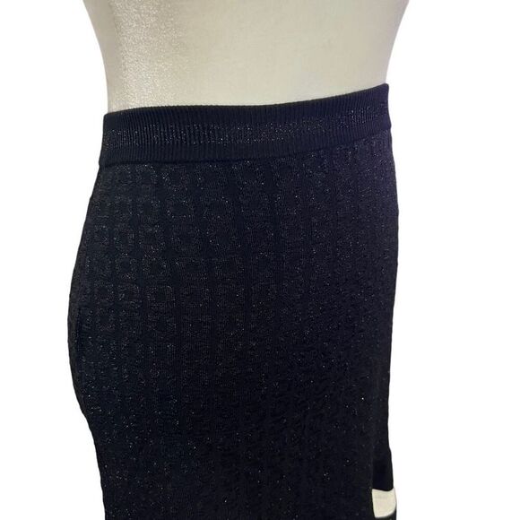 MOSCHINO Mini Skirt from Boutique Collection NWT!! Knit Viscose Blend Size 6 Bla - Picture 5 of 9